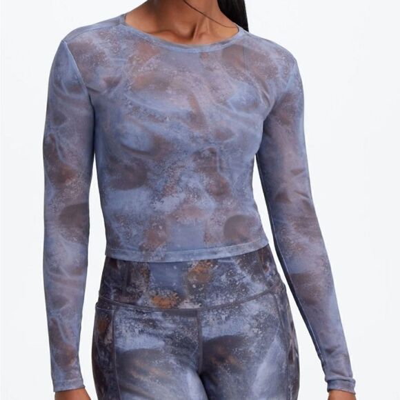 2045 NWT Fabletics Marie Mesh Top Size Large - Picture 1 of 9
